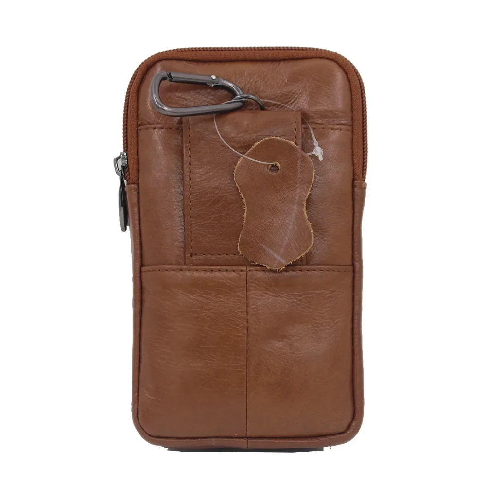 Genuine Leather Men Fanny Pack Purse