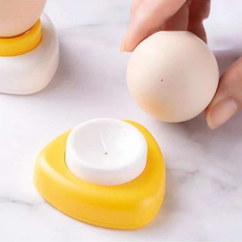 Household Magnetic Egg Explosion Proof Cracking Needle Kitchen Steamed Eggs Punching Drill Tool Cooking Egg Rotary Making Needle