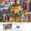 1000 Pieces Jigsaw Puzzles Merry Christmas Adults Jigsaw Puzzle 70cmX50cm(27.5inchX19.7inch) Large Puzzle Toys Gift 1