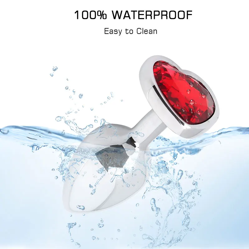 Anale Plug Seksspeeltjes Kristal Hart Glad Staal Annal Extreme Butt Buttplug voor Vrouw Prostaat Massager Stimulator Volwassene_voghion.com