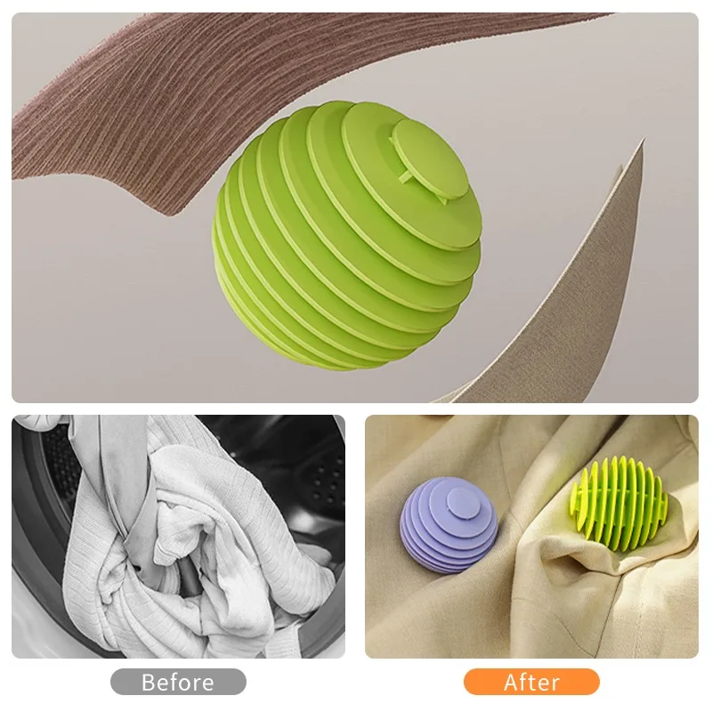 3PCS Reusable Magic Laundry Balls PVC Dryer Ball Fabric Softener Clothes Cleaning Tools Washing Machine Accessories