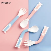 2pcs/set Baby Infant Baby Spoon Solid Feeding Supplies Pacifier Bending Spoon Utensils Flatware Children Tableware High Quality 1