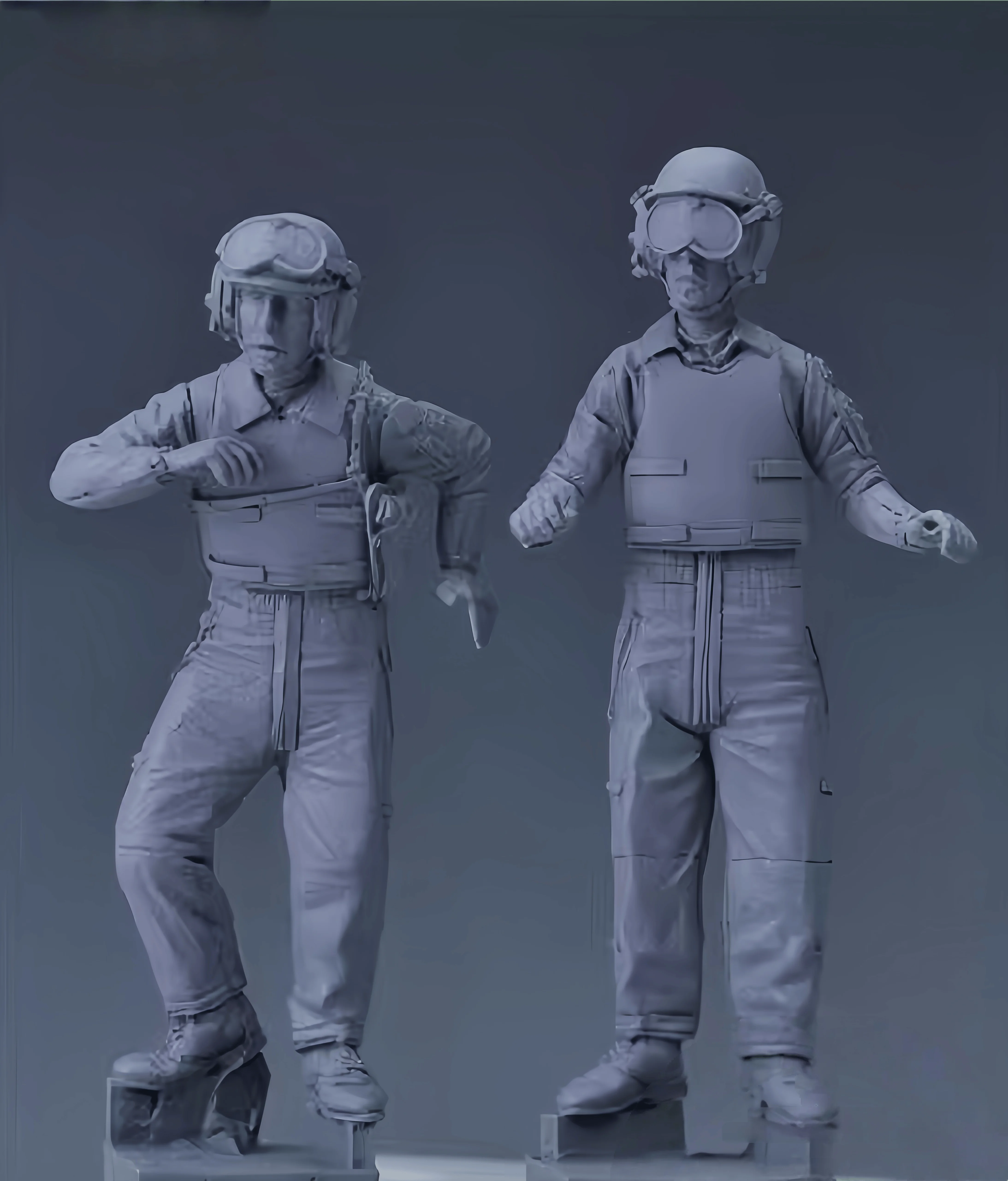 1/35 캐스팅 레진 모델 조립 키트, GK, 탱크 멤버 그룹, 도색되지 않음