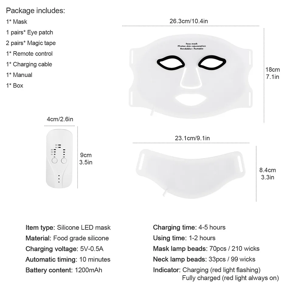 Silicone LED Mask Detail 1