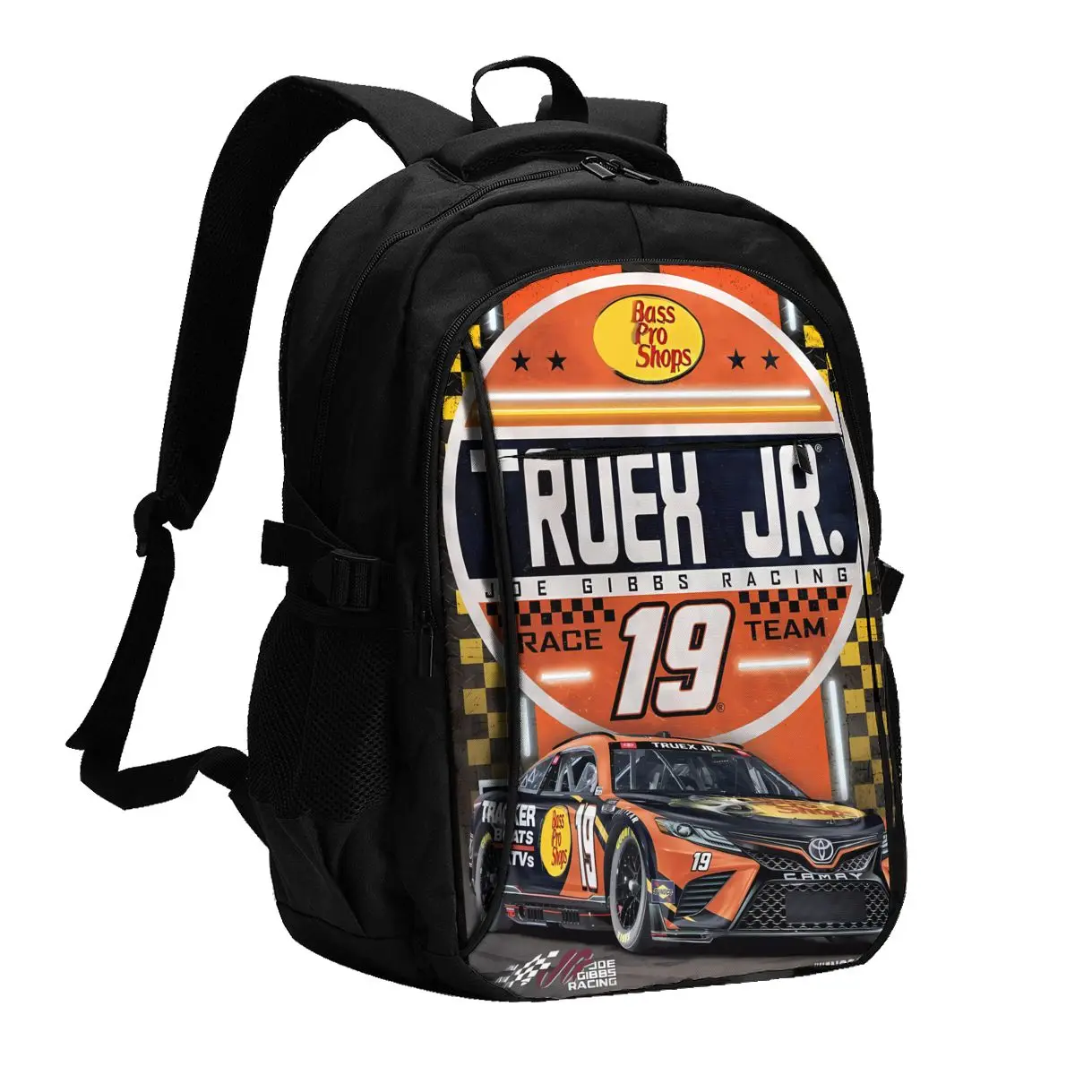 

Martin Truex Jr 19 Travel Laptop Backpack, Business Water Resistant Laptop Backpack with USB Charging Port, College Bag