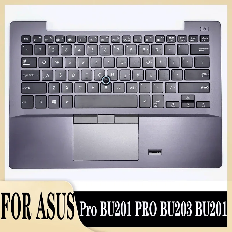 

Original New Laptop Shell Cover C Palmrest For Asus Pro BU201 PRO BU203 BU201 English keyboard