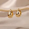Women's Chunky Hoop Earrings Stain Steel Office Professional Style Alloy Jewelry Ear Rings Fashion Accessory