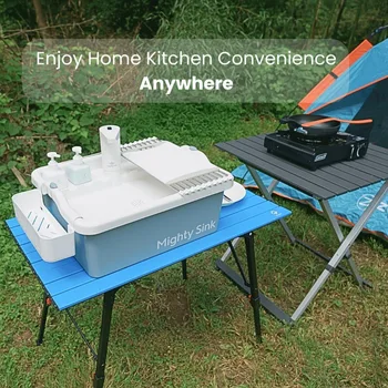 Accessories: Patented, Easy Press & Wash, Compact & Lightweight – Perfect for Outdoor Cooking, Camping Hygiene, Backyard 4