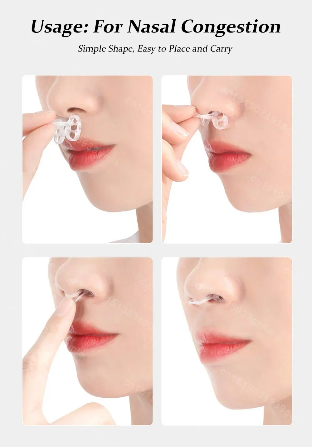 Nose Clip Anti Snoring Device Stretch and Rebound Night Sleep Anti Open Mouth Anti Snoring Physical Close Mouth