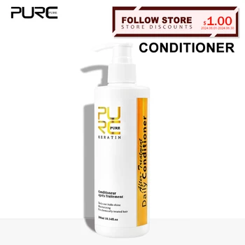 PURC Daily Conditioner Trattamento post-raddrizzante alla cheratina Nutre e idrata Maschera per capelli 300ml 1