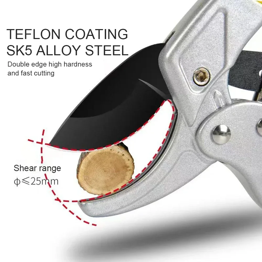 Ergonomic Alloy Steel Pruning Shears for Garden Cuts