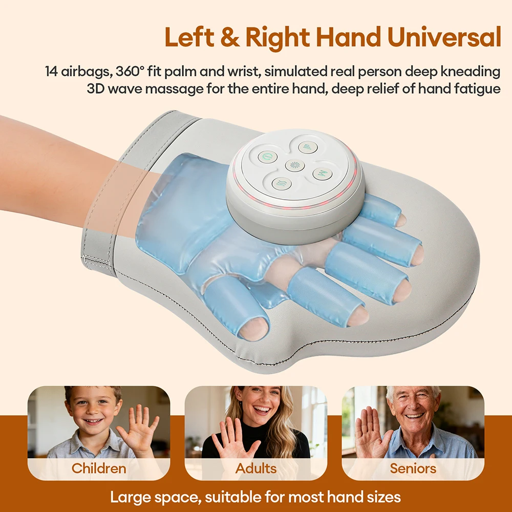 Electric Kneading Hand Massager 3 Mode Carpal Tunnel Wrist Finger Massagers Airbag For Finger Palm Fatigue Relieve
