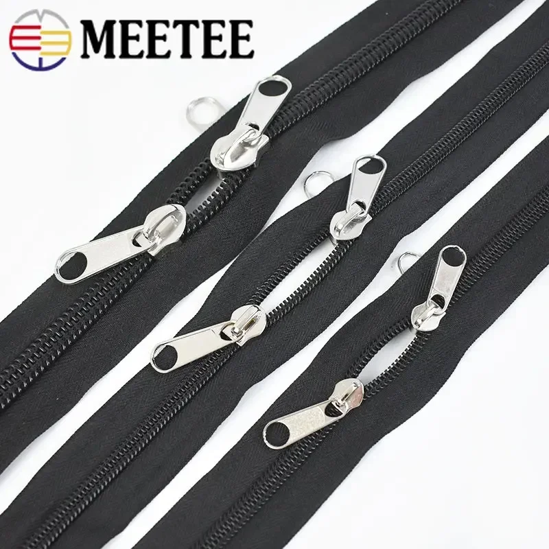 20Pcs 3# 5# 8# 10# Zipper Sliders for Nylon Zippers Head Single/Double Sided Pull Luggage Bag Zips Repair Kit Accessory zipper repair kit zipper sliders zipper heads zipper accessories