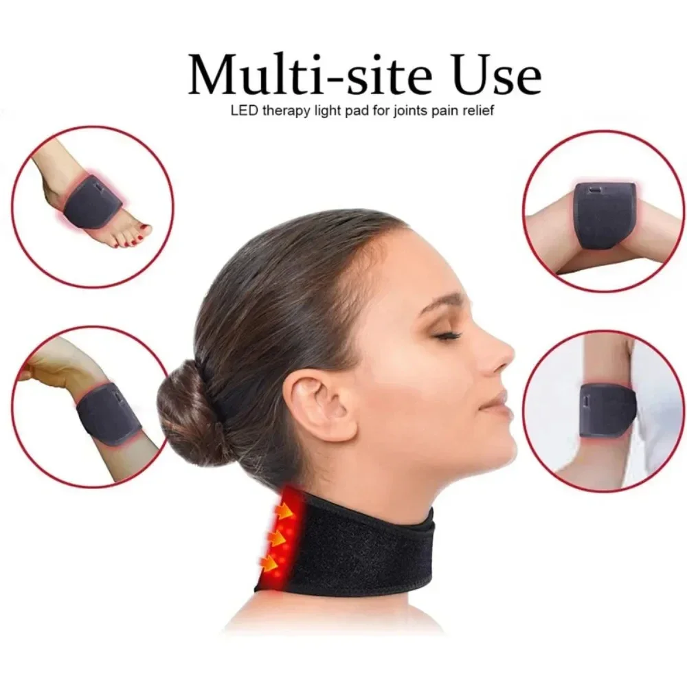 Red&Infrared Light Belt 660&850nm Wrap Burn Fat Wrap Slimming Machine Neck Hand Wrist Pad Fatigue Relief