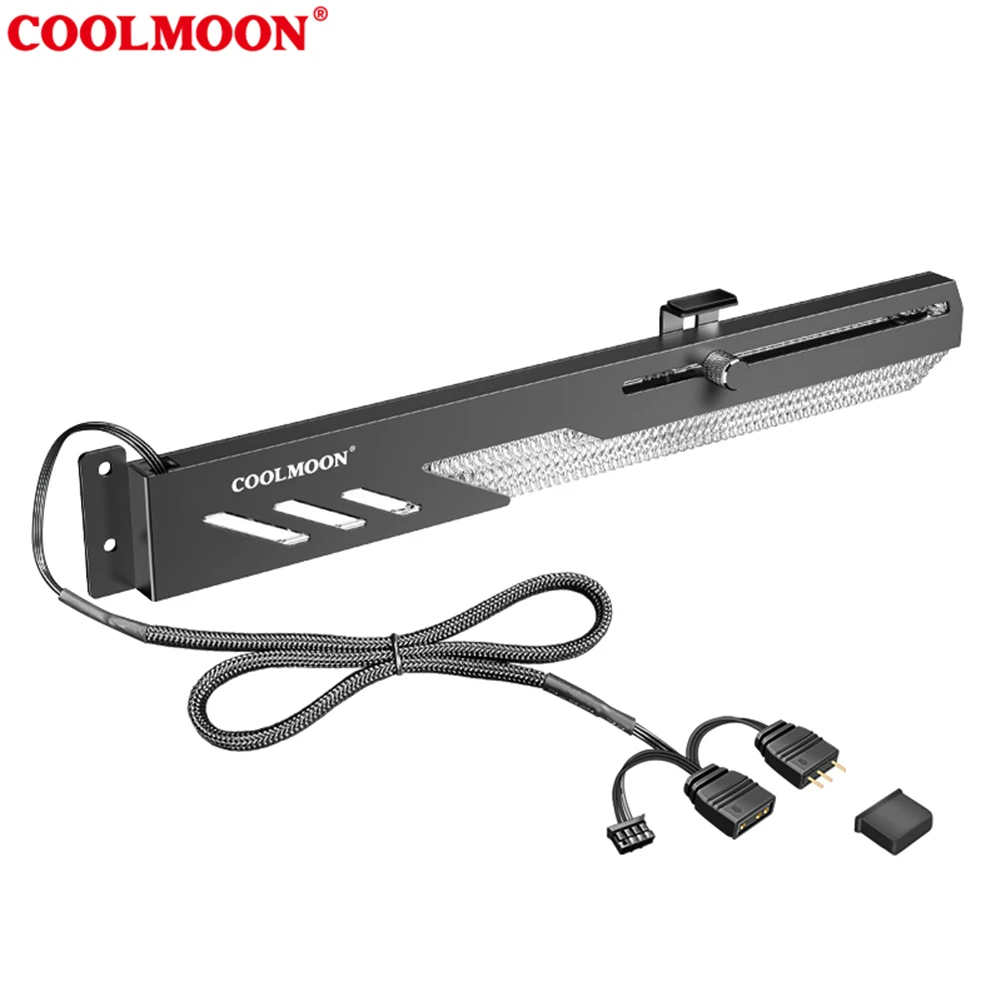 COOLMOON GT8 ׷ ī 귡Ŷ, VGA Ȧ,  ī ĵ, ȭ   , 5V ARGB GPU 