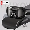 Men Women Anti-fog UV Protection Big Frame Adjustable Professional Swim Glasses Cap HD View WaterProof Beach Goggles EyeWear 1