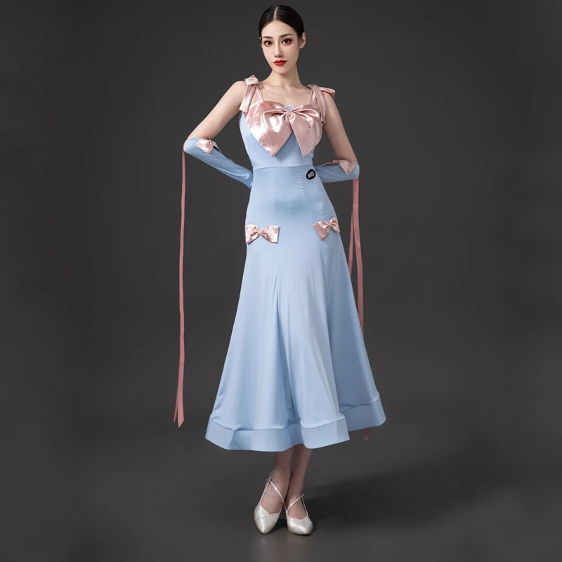 Modern Dance Clothes For Women National Standard Dance Performance Costumes Chacha Rumba Ballroom Dresses DN14906