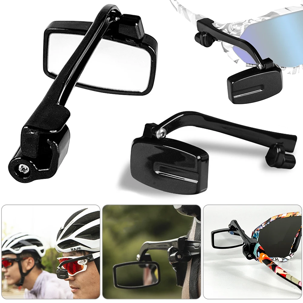 Bike Bicycle Cycling Riding Glasses Rear View Mirror 360 Helmet Rear