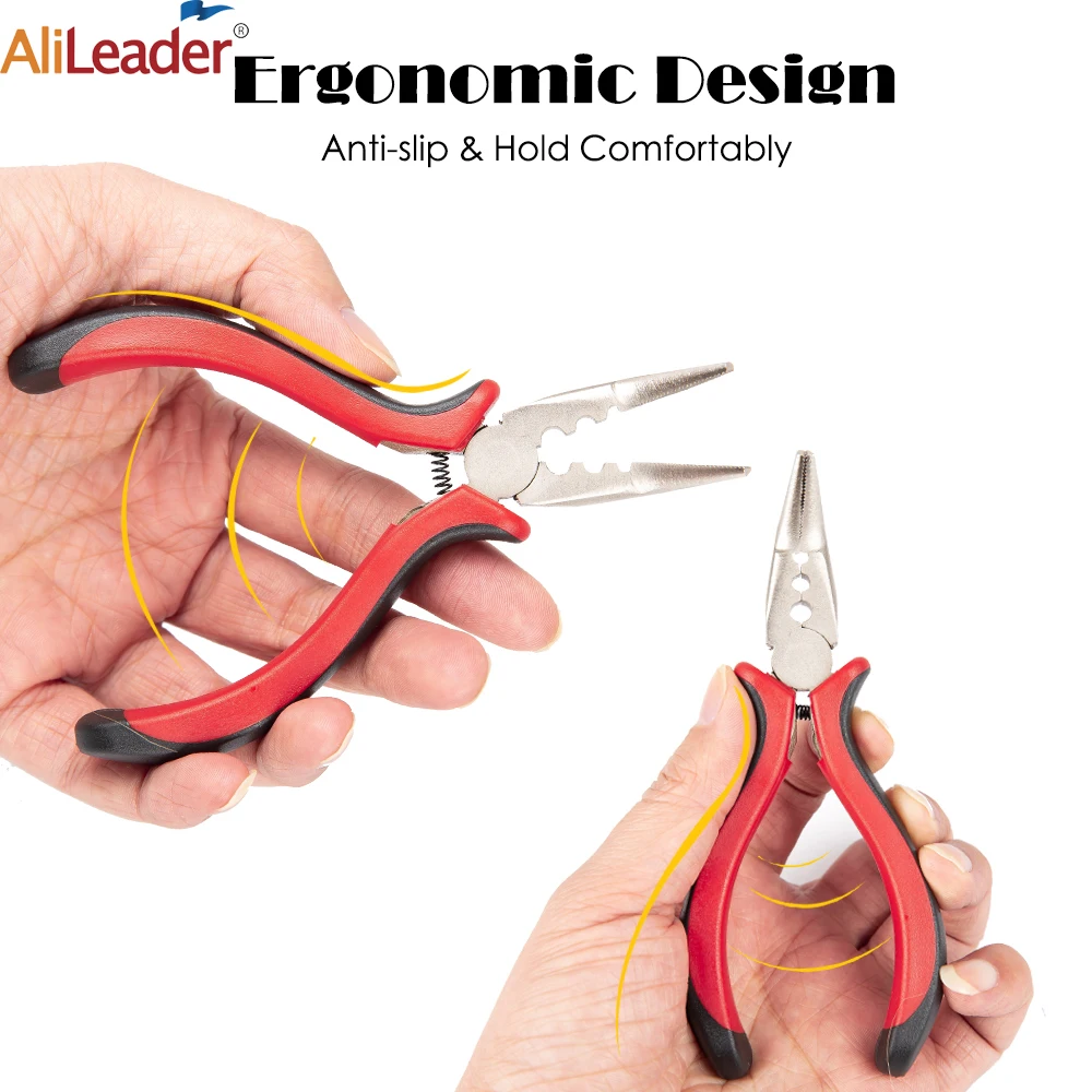 Hair Extension Pliers Bend Tip C Shaped Removing Tongs