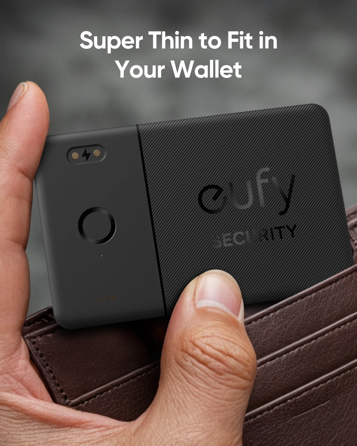 כרטיס eufy SmartTrack E30 נטען עובד עם Apple Find My (iOS בלבד) מעקב Bluetooth