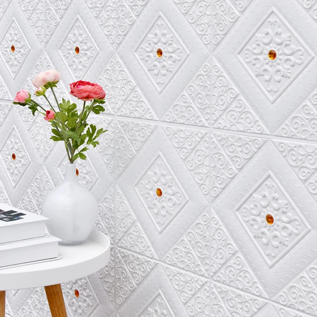 3D Foam Wall Stickers Self-Adhesive Ceiling Panel Self-Loading Roof  Wallpaper Home Kid Room Office Decoration Decor Soft Package - Wall Stickers  - Aliexpress