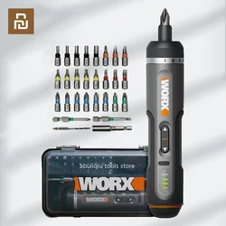 Compact Cordless Electric Screwdriver Set with Rechargeable Battery and 30-Piece Bit Kit (WX242)