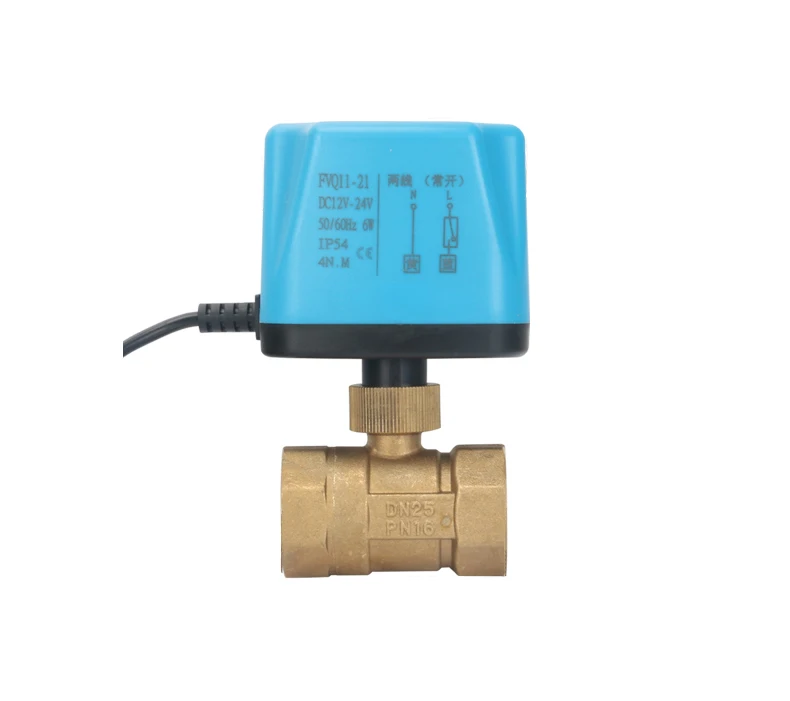 1/2" 3/4" 1" Normally Closed/Open Motorized Ball Valve 220V 12V 24V 2-Wire Brass Electric Ball Valve Replace Solenoid
