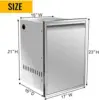 Trash Drawer Built-in Pull-Out Tray Stainless Steel Trash Drawer Storage Trash Bin(10 Gallons)(Not Included) for Outdoor Kitchen 2