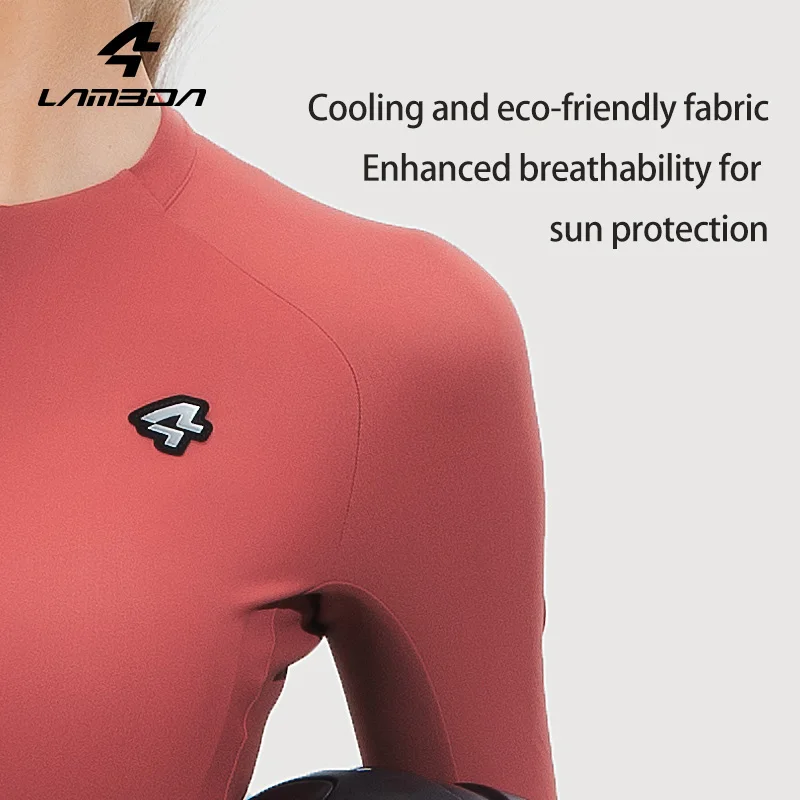 Cycling Jersey Long-Sleeved Sun Protection Spring Summer Bicycle Clothes Road Mountain Bike Thin Top For Women LAMEDA