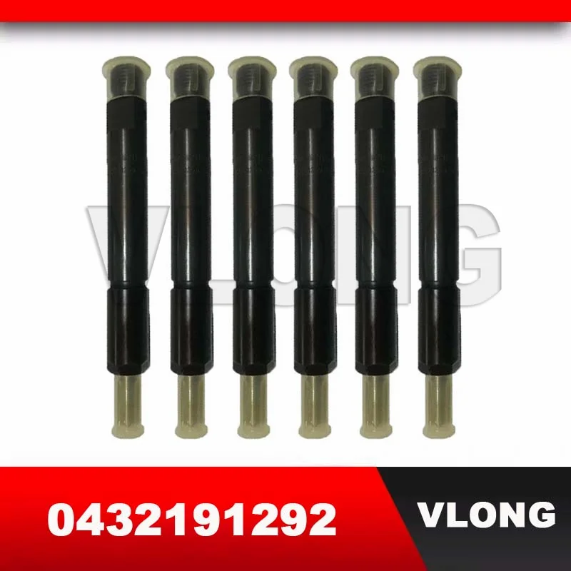 

6PCS Diesel EUR 3 Fuel Injector Assy Excavator Construction Machinery 0432191292 0 432 191 292 0432191345 For VOLVO EC240 EC290