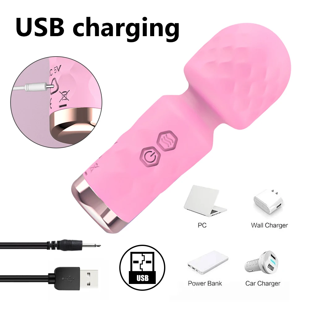 Powerful Mini Rabbit Vibrator Usb Rechargeable Body Massager_voghion.com