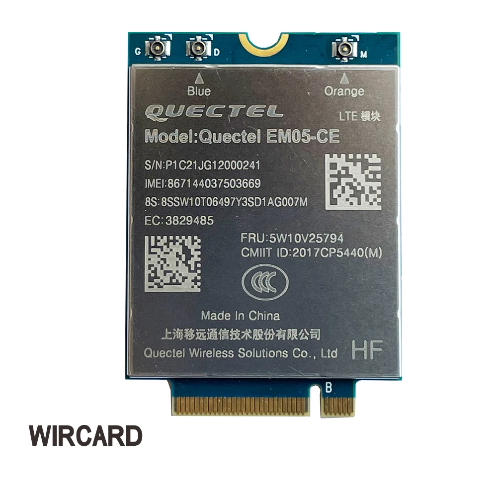 Cartão Em05-ce 4g para Laptop Fdd-lte Tdd-lte Cat4 150mbps Módulo 4g Fru 5w10v25794 - Imagem 4