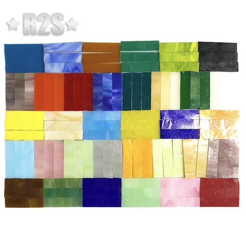 100g Clear Glass Mosaic Tiles Multi Color Mosaic Piece DIY Making Stones for Craft Hobby Arts Home Wall Decoration arte