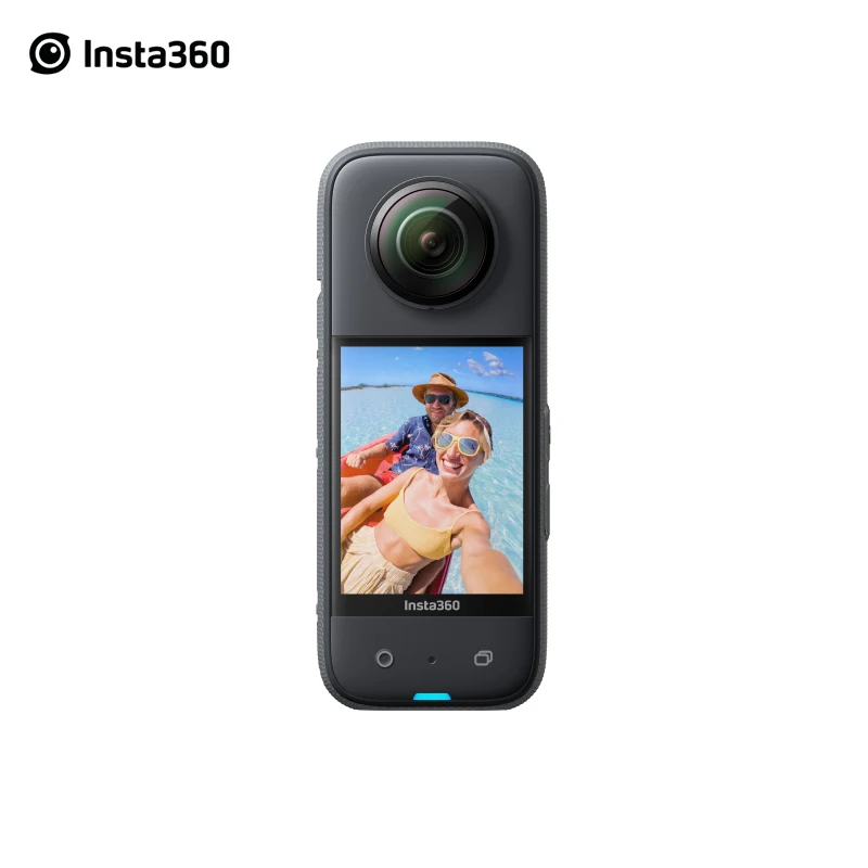 Insta360 X3-Action Camera Impermeabile 360 Con Sensori Da 1/2 "48Mp, Video Hdr Attivo 5.7K 360, Foto 72Mp 360, Obiettivo Singolo 4K