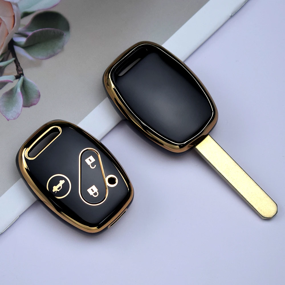 Key case cover key case car key shell 2 3 4 Buttons TPU Car Key Case Cover Honda Fit CIVIC JAZZ Pilot Accord CR-V Freed Freed Pilot StepWGN Insight Key Shell