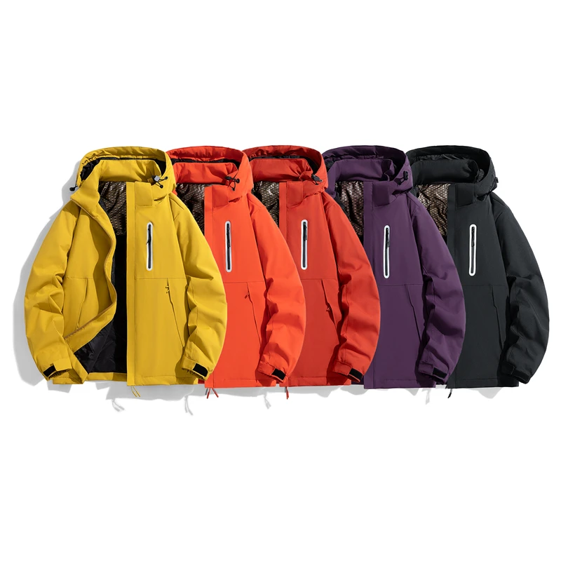 Waterproof Thick Warm Hooded Fishing Parka Jacket for Outdoor