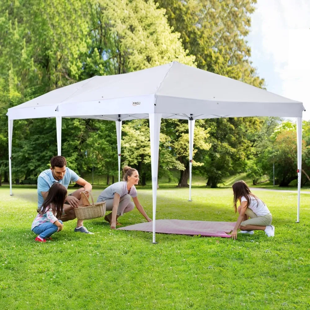 Pop Up Canopy Tent Portable Instant Gazebo Party Tent with Sandbags & Rolling Bag Outdoor Canopy for Outdoor Even 6
