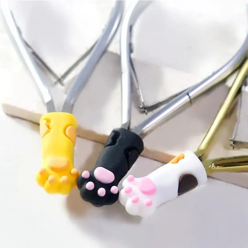 Cute Cat Paw Pencils Cap Pencil Holder, 12pcs Cat Paw Pencil Extender Holder, Manicure Pedicure Tool Protector 4