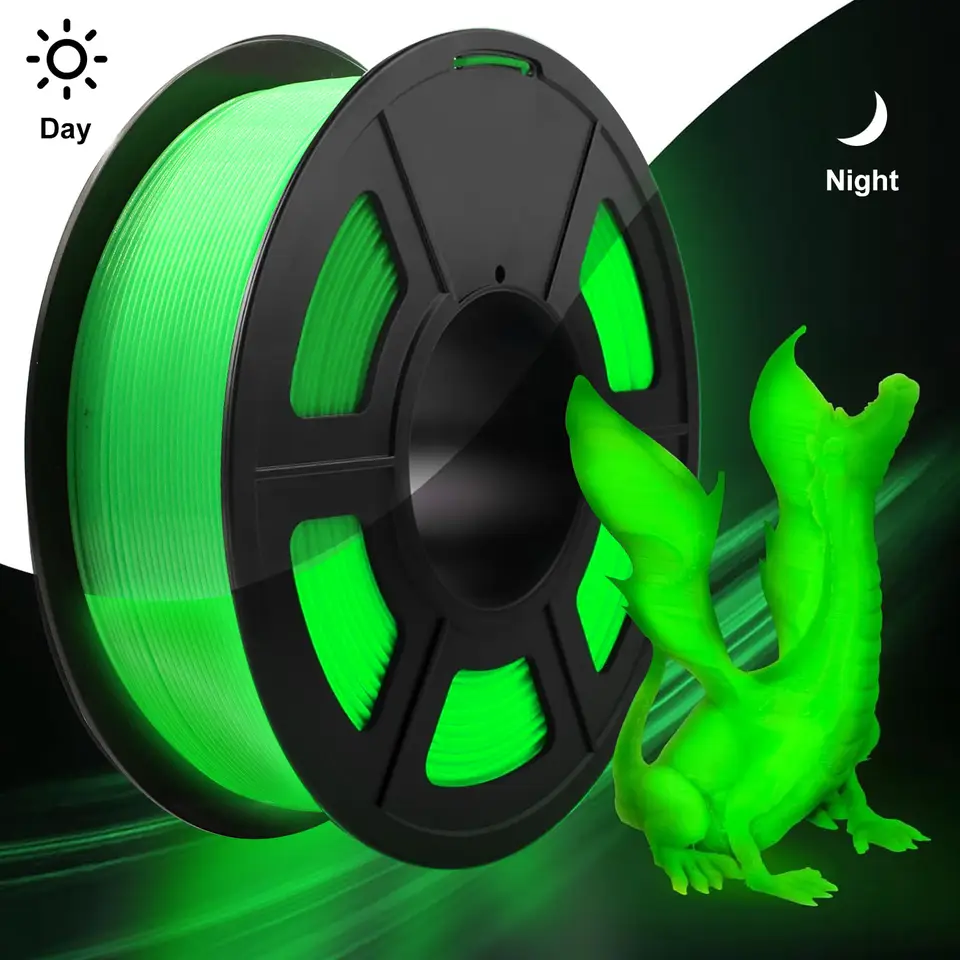 DIY Christmas Gift, 1.75mm PLA Luminous 3D Printer Filament, 200g(0.44L）Spool, Glow in the Dark, for Most FDM Printers image 10