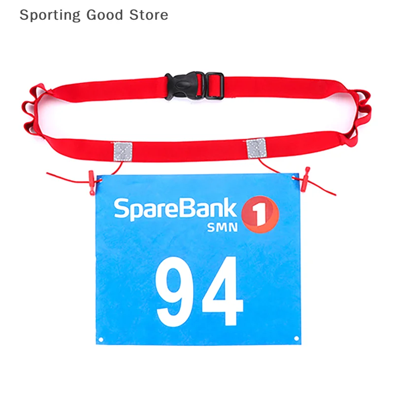 Running Race Number Belt Waist Pack Bib Holder For Triathlon Marathon Cycling Motor With 6 Gel Loops Fitness Sport Accessories
