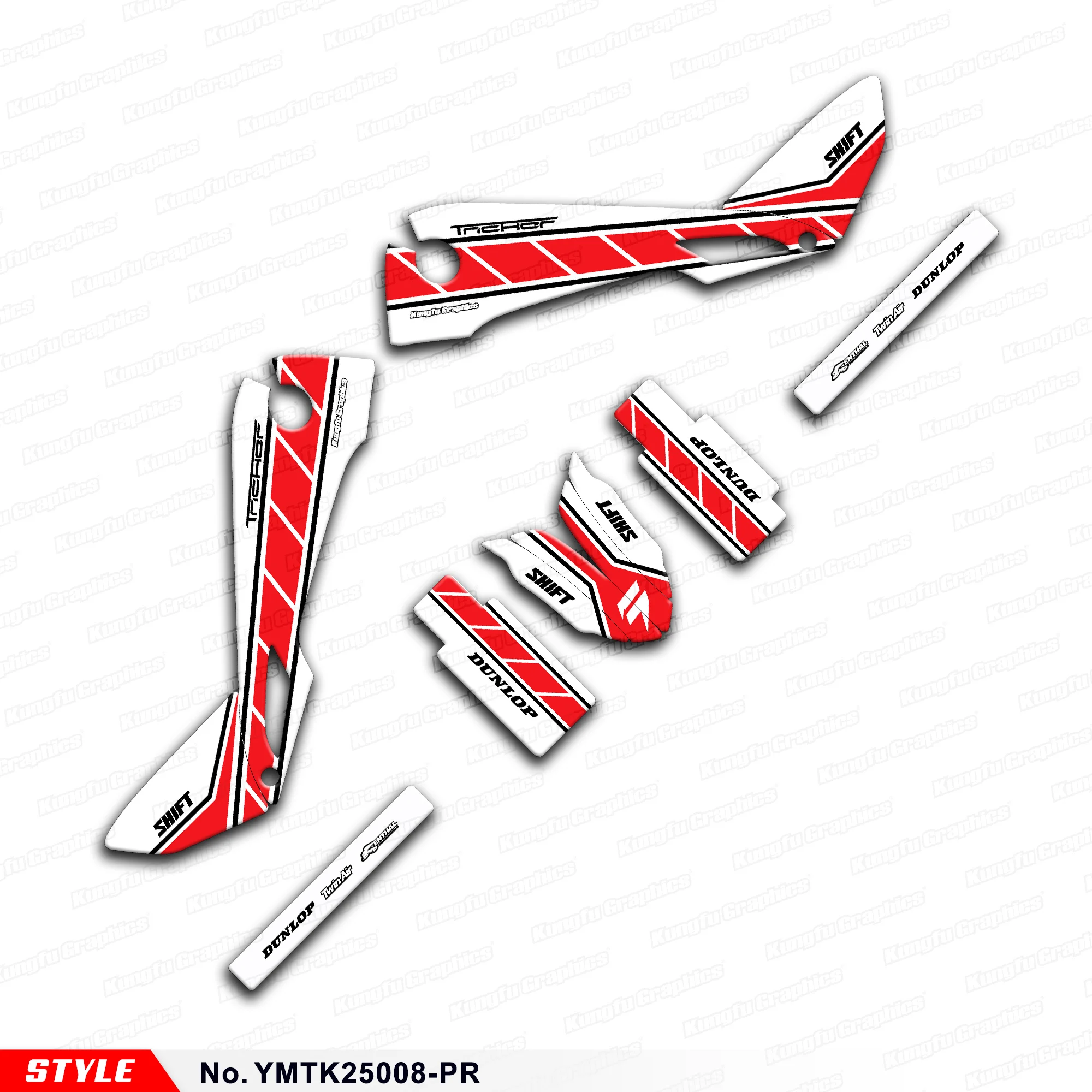 

Мотоциклетные наклейки Skin Graphics для Yamaha Tricker 250, YMTK25008-PR