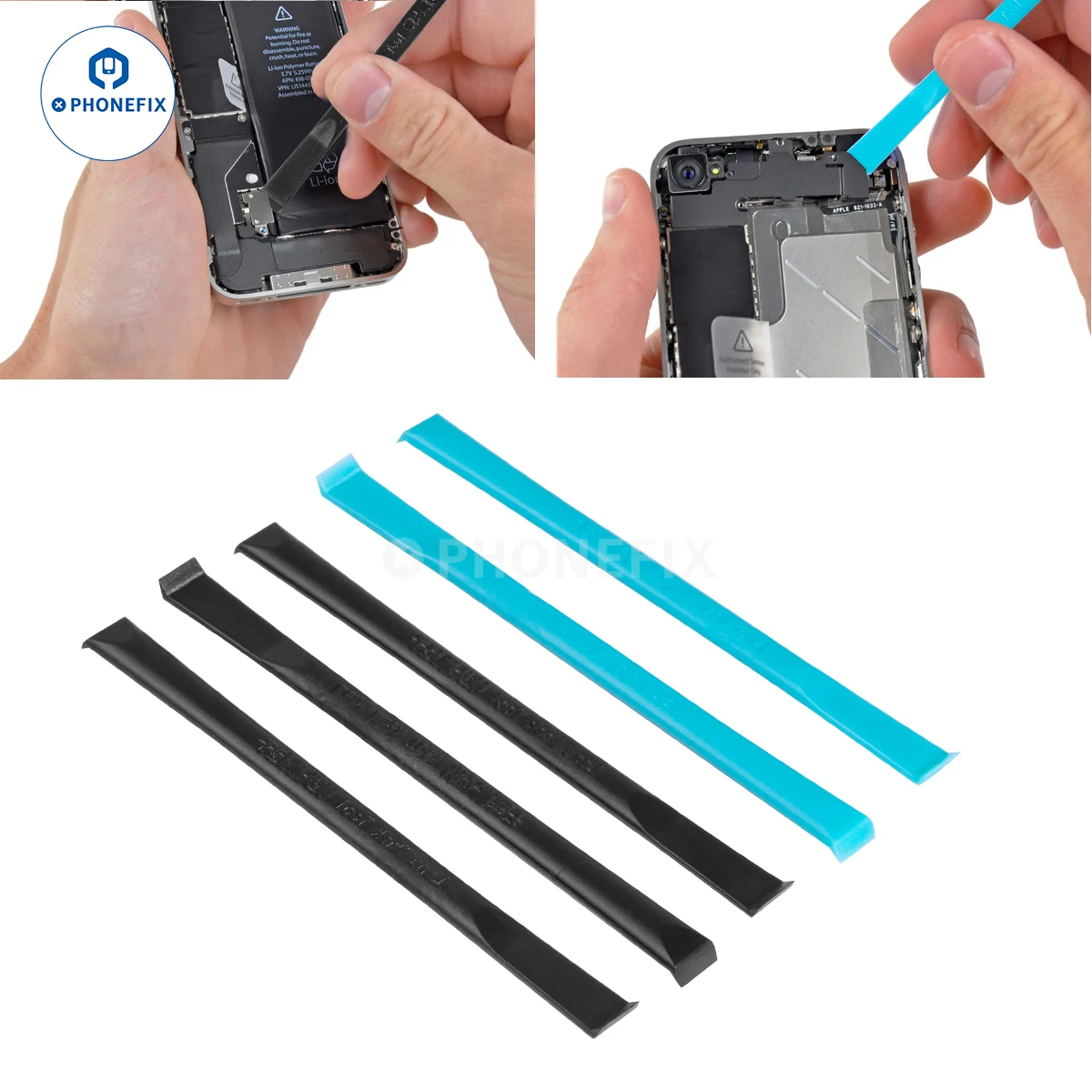 

5PCS Plastic Crowbar Pry Opener Tool Mobile Phone Laptop Camera Lens Protective Fil Ram Disassembly Tool Wear-resistant Crow Bar
