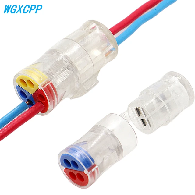 Conector de Cable eléctrico Universal, Terminal de Cable enchufable, conectores  rápidos, terminales divisores rápidos, 450V,24A,AWG20-13 - AliExpress