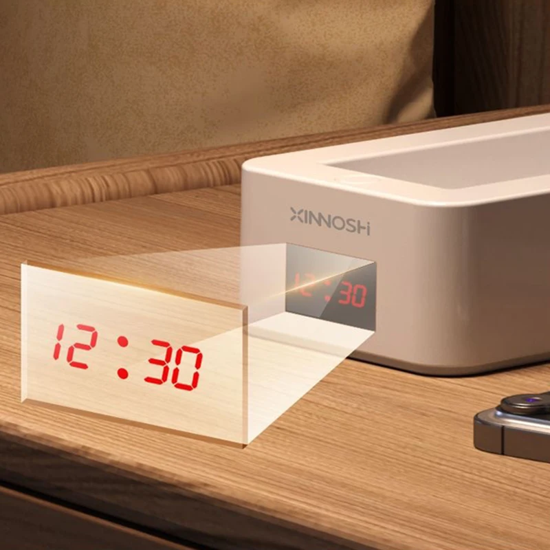 Portable Foldable Lamp With Clock USB Charging Type Fold LED Desk Lamp Energy Saving Rechargeable LED Reading Light 3