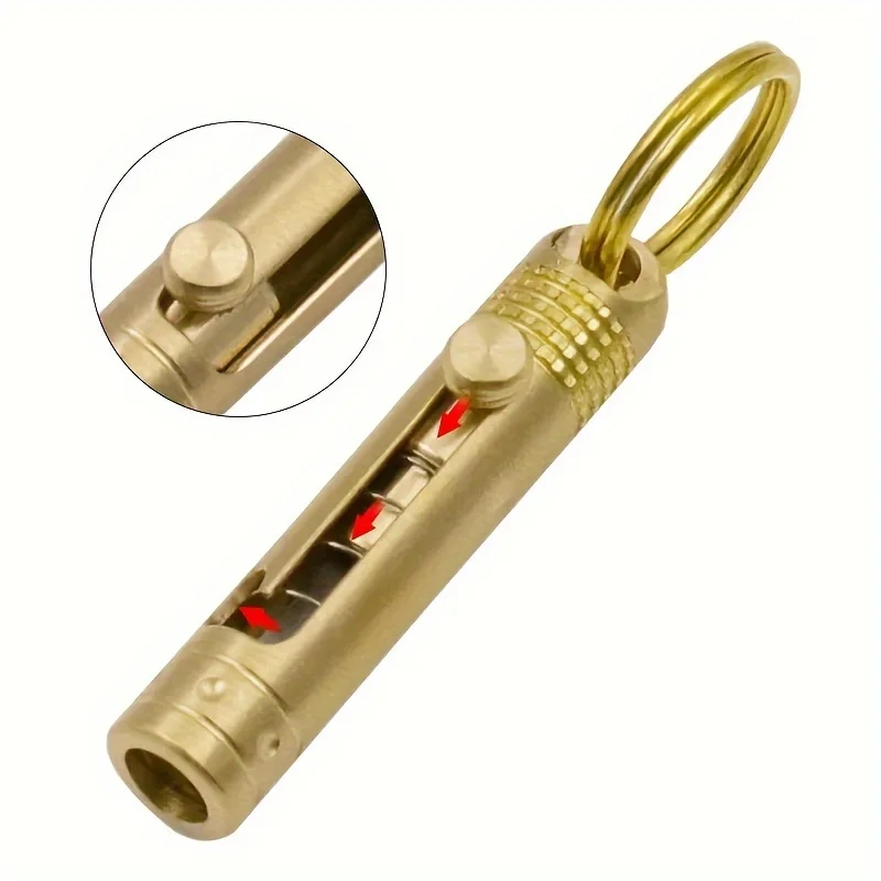 Mini Brass Portable Keychain Pendant-Compact And Practical For Dismantling Express Keys Outdoor Camping, Mini Paper Cutting