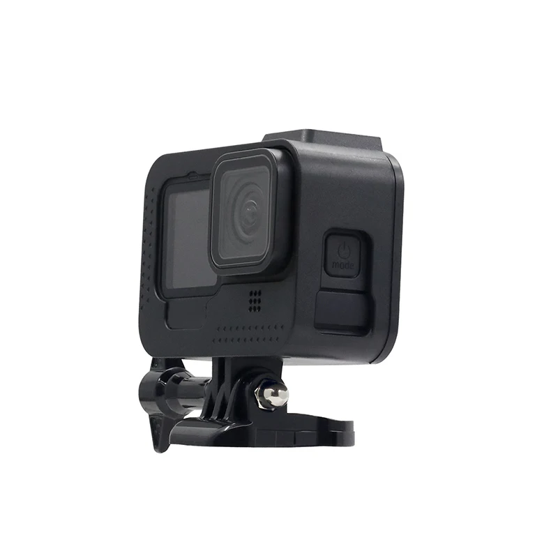 Hero 13/12/11/10/9 Protective Frame Case with Cold Shoe Adapter For GoPro Hero 13 12 11 10 9 Black Action Camera Accessories