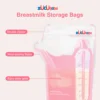 ZUCUBEBE Breast Milk Storage Bag, 8-Ounce Breast Milk Storage Bag, BPA-Free，Double Zipper，Heat-Sealing Sides，Easy-Write Label 2