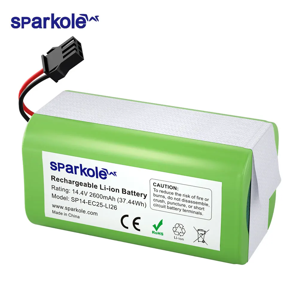 Литий-ионный аккумулятор Sparkole 14 4 В 2600 мАч для Conga Excellence 990 1090 Ecovacs Deebot N79S N79 DN622 Eufy