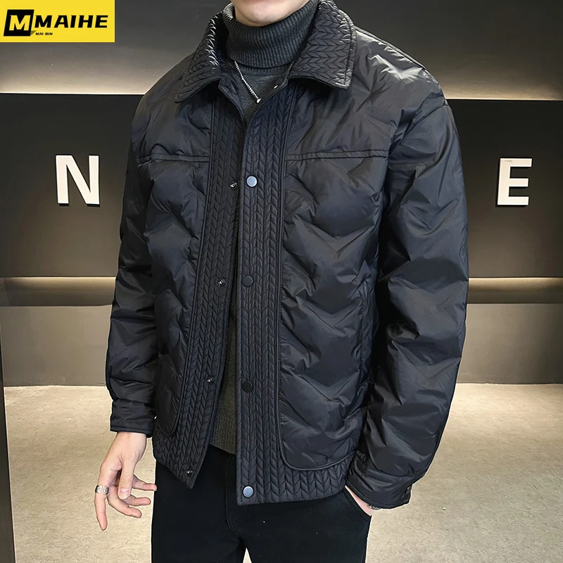 Рисунок 2 - Мужской короткий пуховик с откидным воротником