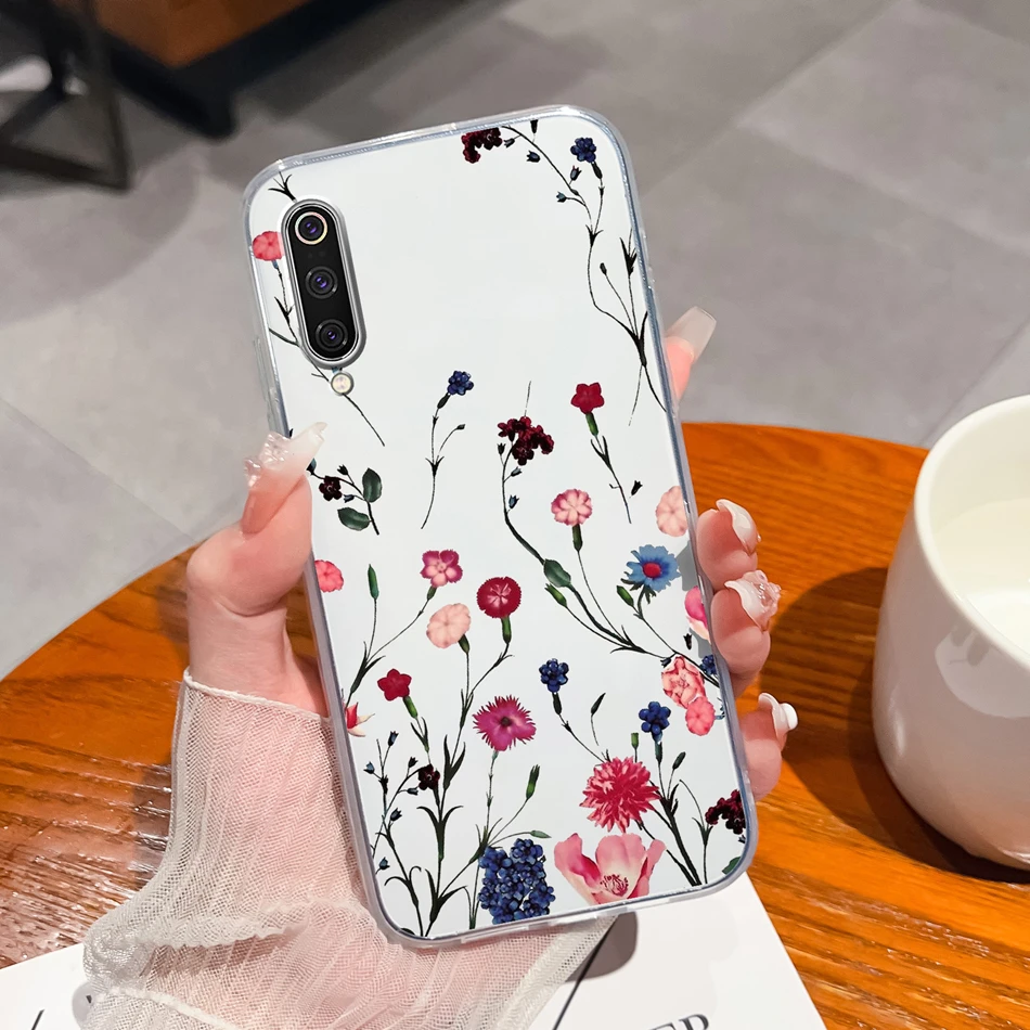 Gradient Color Clear Back Cover Soft Slim Phone Case Housing